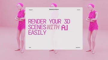Render your 3d scenes using Ai with Krea.ai