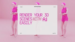 Render your 3d scenes using Ai with Krea.ai's Style Transfer