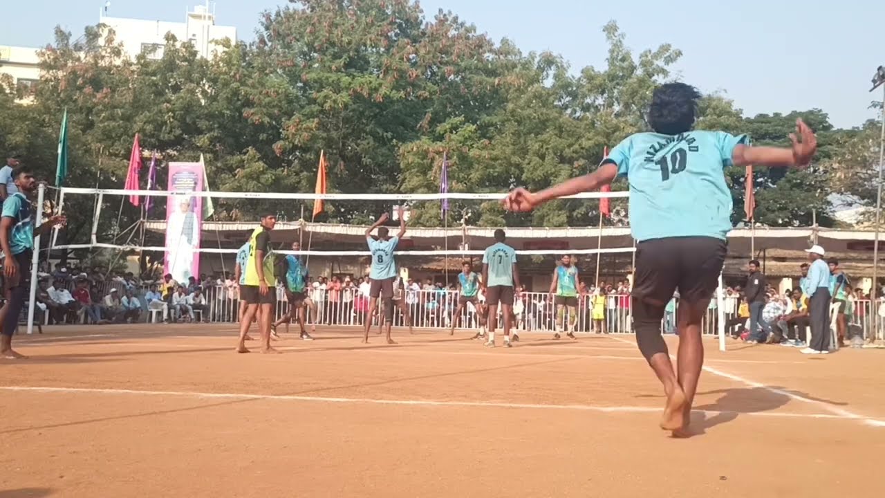 Karimnagar vs Nizamabad Statemeet volleyball match open blacks powerfull spikes 🏐 #SportsAdda
