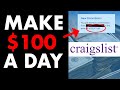 How to Make $100 Per Day Online On CRAIGSLIST In 2021