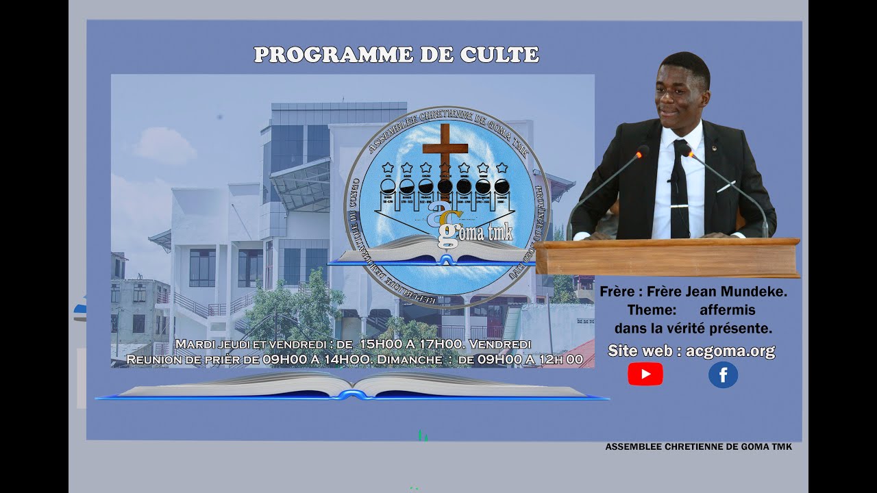 2024 05 12 Dimanche. Frère Jean Mundeke. Regarder à l'invisible. Ass Chrétienne de Goma tmk
