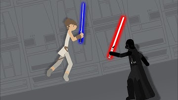 Darth Vader Vs Rey [Sticknodes star wars Duel]