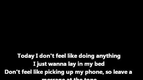 Bruno Mars- The lazy song studio session (with lyrics)