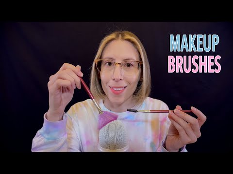 ASMR | Makeup Brushes - brushing, swishing, scratching