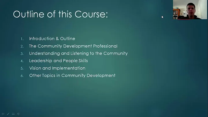 Community Development 1-2 Course Outline