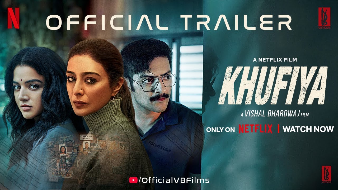 Khufiya | Official Trailer | Vishal Bhardwaj | Tabu, Ali Fazal, Wamiqa Gabbi
