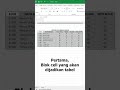 membuat tabel masih manual di ms. excel, coba cara ini #belajarpemula #komputer #pemula