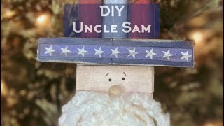 : Patriotic Uncle Sam (Using Dollar Tree Blocks)