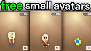 HOW TO MAKE A COOL LOOKING MINI AVATAR! (ROBLOX) #avatar #roblox