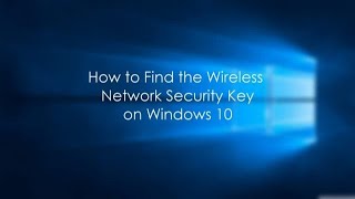 Recover WiFi Password from Windows 10