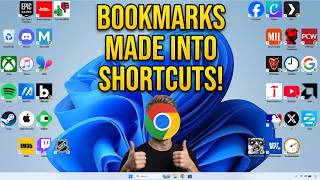 How To Turn Chrome Bookmarks Into Desktop Shortcuts screenshot 3