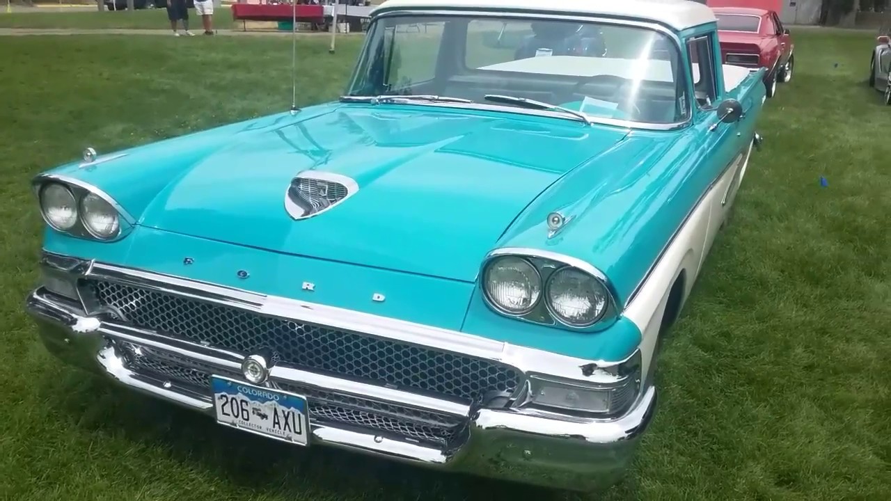 1958 Ford Ranchero Platteville CO Car Show YouTube