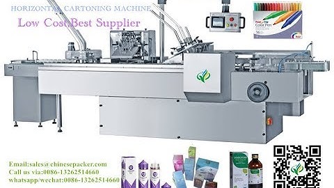 automatic Colored pen crayon counting box packing machine factory pencil cartoning equipment