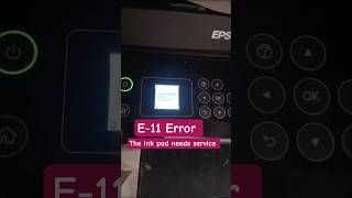 the Ink pad needs service contact Epson E-11 error | Reset | Epson L5290 L4260 3260 Resetter #shorts