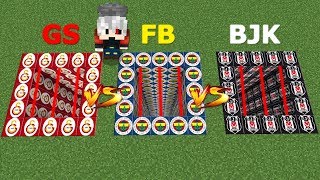 Galatasaray Vs Fenerbahçe Vs Beşi̇ktaş Şans Bloklari - Minecraft