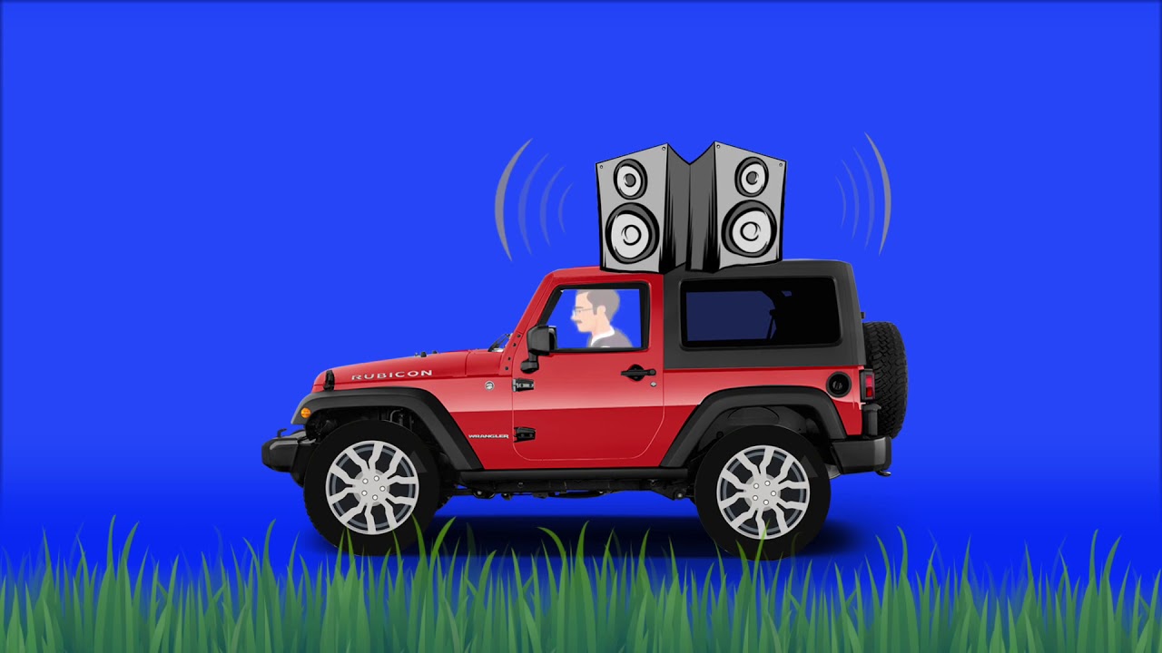 Announcement Jeep blue screen YouTube