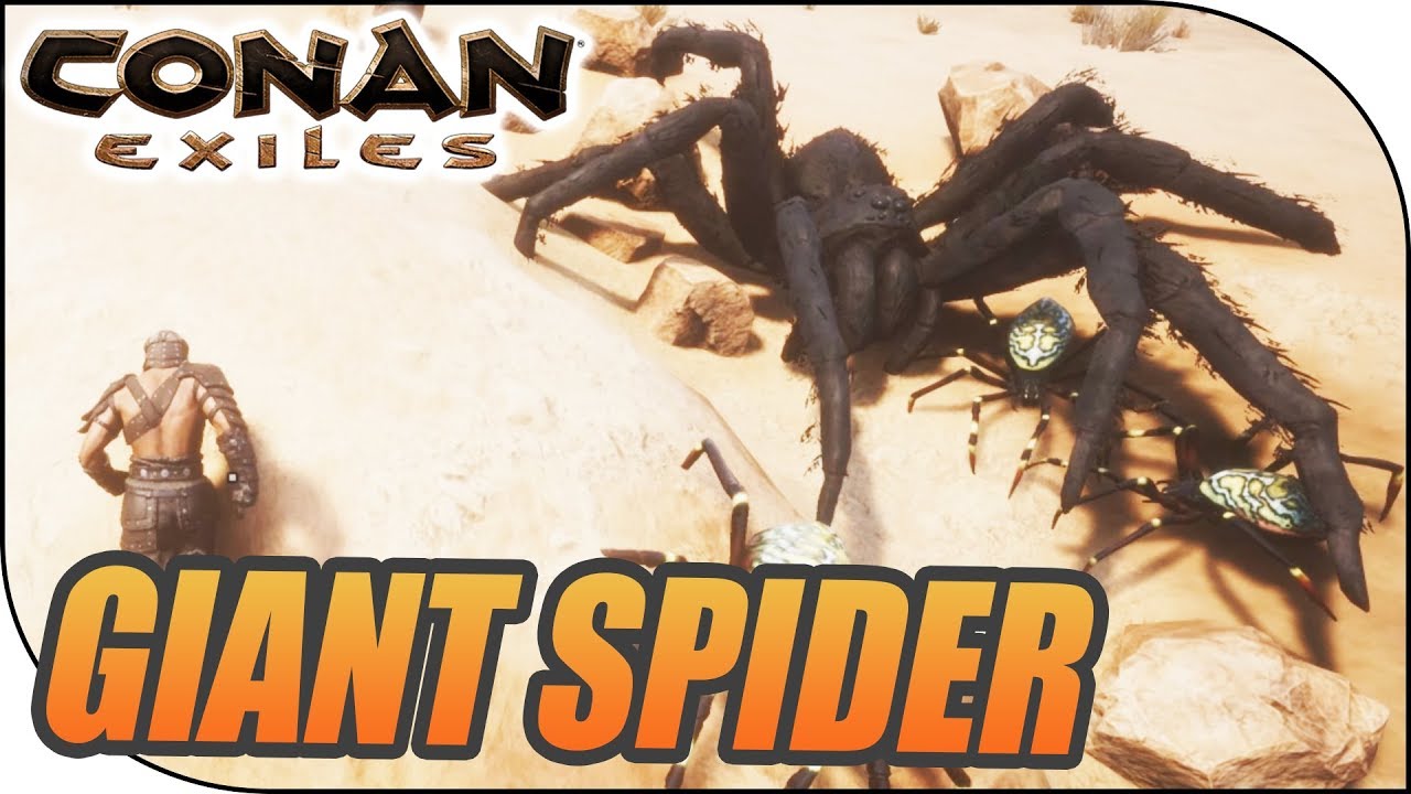 GIANT SPIDER FIGHT, Conan Exiles S04E04 YouTube
