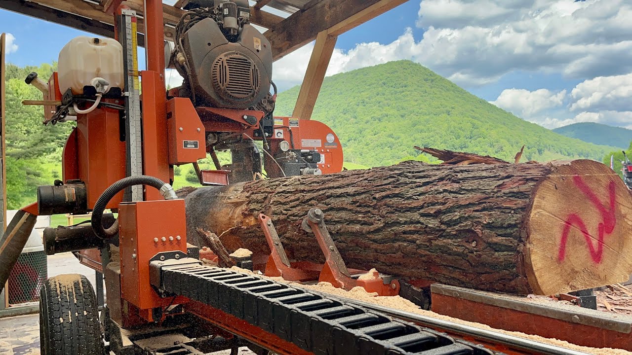 Second Hot Day of the Year: Running the LT40 Woodmizer