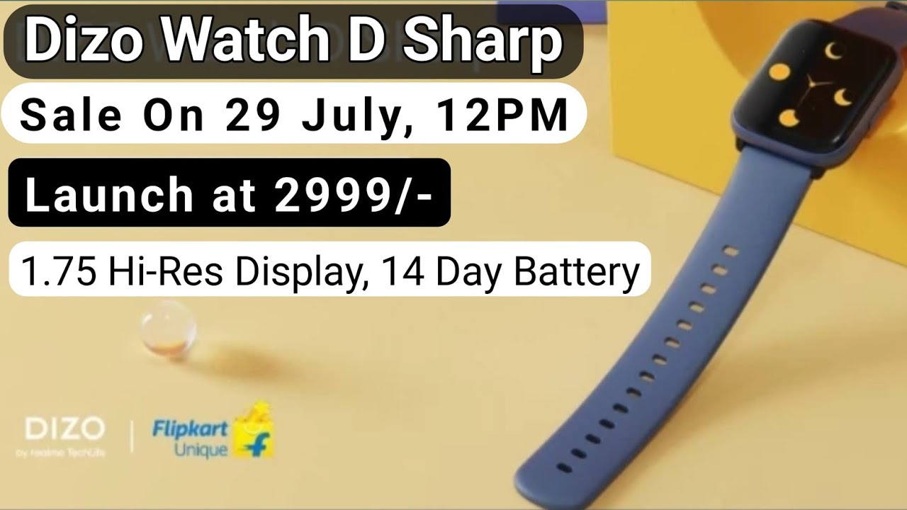 Dizo Watch D Sharp | 1.75" Display | Hybrid Design | Confirm Specification | Dizo Watch D Sharp Spec