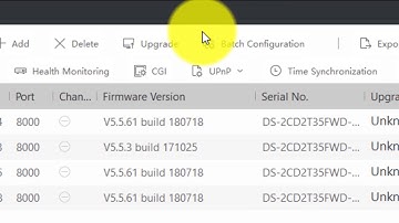 Hướng dẫn nâng cấp firmware đầu ghi hình/camera IP Hikvision bằng phần mềm Batch Configuration