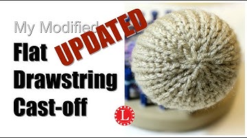 LOOM KNITTING Cast-off Flat Drawstring Hack for Hats and Toys on Round Loom | Loomahat