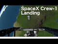 SpaceX Crew-1 Landing (Crew Dragon) | Mission Breakdown (Kerbal Space Program)