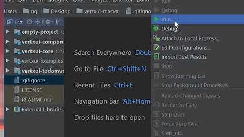 VertxUI: run Bootstrap example in IntelliJ