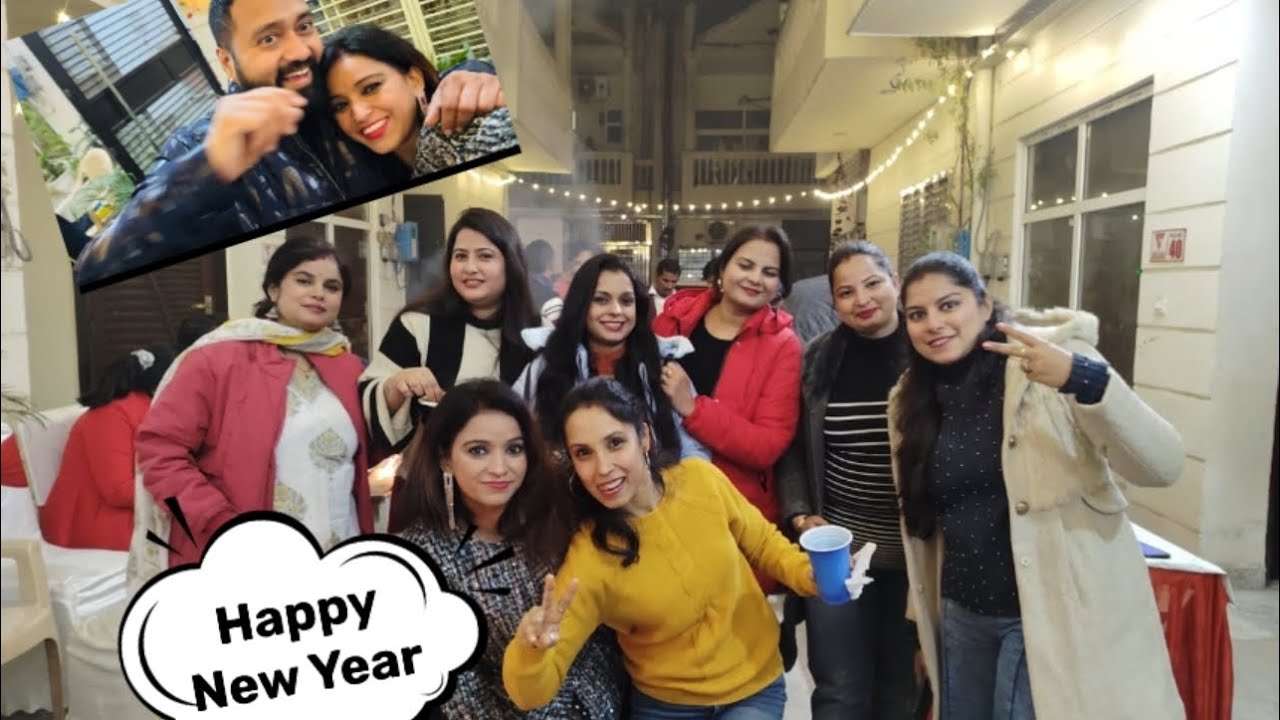 New year party celebration with friends | masti all night