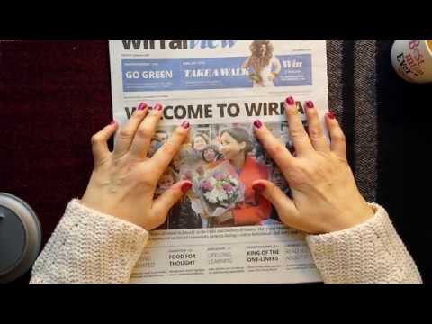 ASMR | Soft Spoken Newspaper Reading & Page Turning | Royal Visit Harry & Meghan