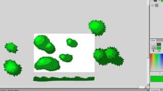Flash CS 6 grass, tree brush