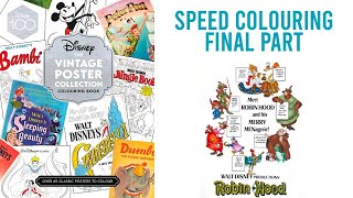 Robin Hood Speed Colouring Final Part Disney Vintage Poster Collection