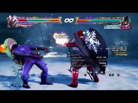 Devil Jin WS+2 Challenging Combo 56 Damage 7 Hits Version 5 Tekken 7 20230221022142