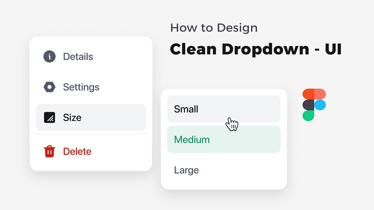 How to Design a Modern and Creative Dropdown UI in Figma - YouTube