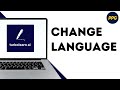 How to change language in turbo learn AI ?