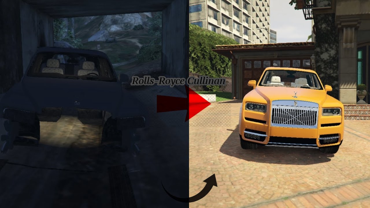 Rebuilding a Destroyed Rolls-Royce Cullinan in GTA-V
