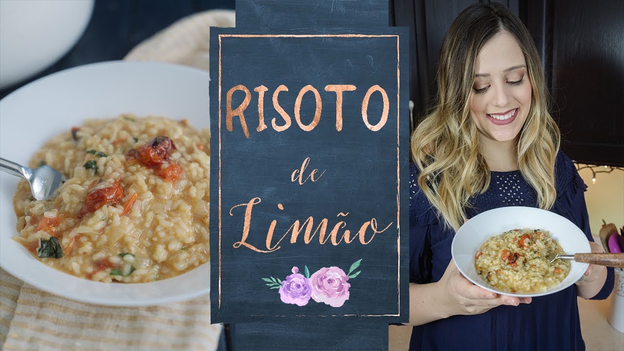 RISOTO DE LIMÃO, E TOMATINHOS ASSADOS