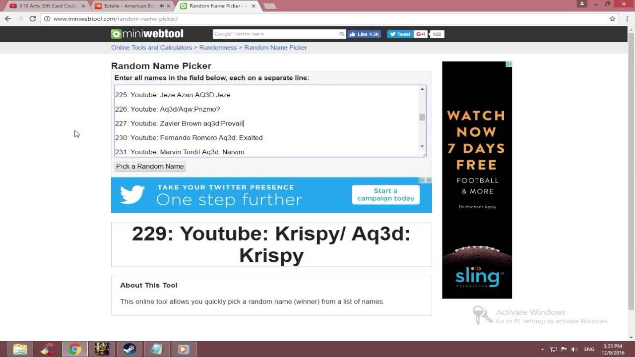 X10 Artix Gift Card Code Winners Announced! YouTube