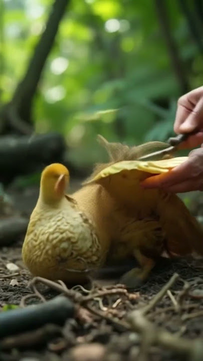 Duck Stuck in Net  #duck #injuredduck #jungle