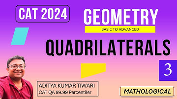 Rhombus and Square | Quadrilaterals || Geometry || CAT 2024 QUANT || Quantitative Aptitude