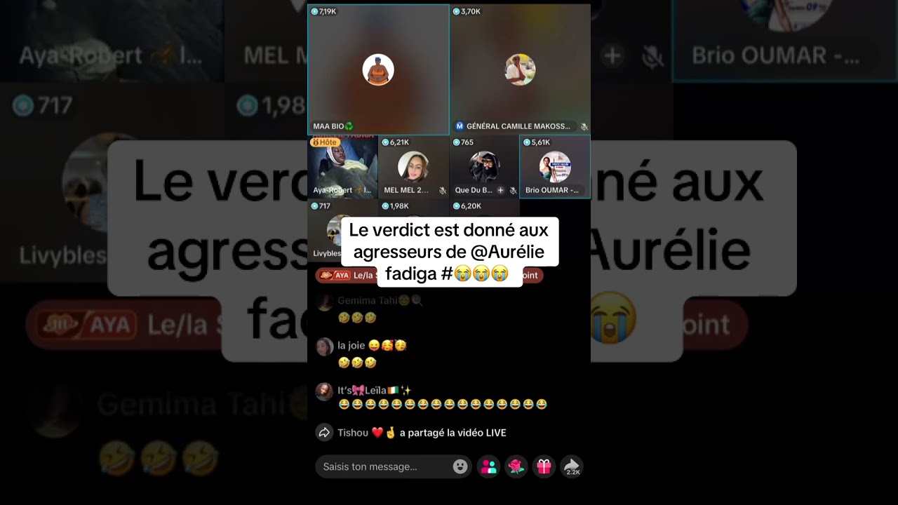 Le verdict est donné aux agresseurs de @Aurélie fadiga #😭😭😭