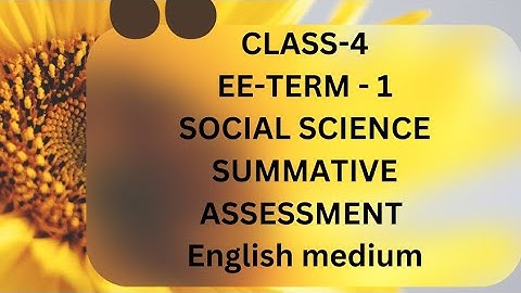 4th-EE-Social science-SUMMATIVE ASSESSMENT-English medium-Answer key