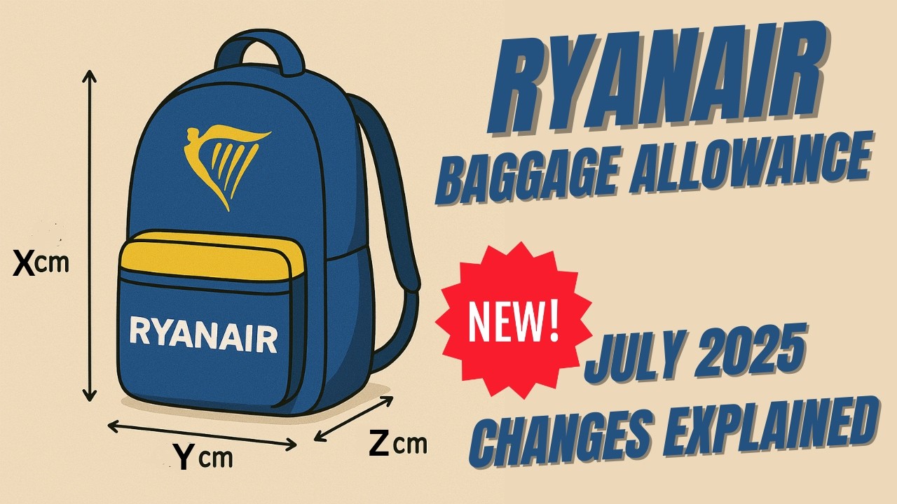 Ryanair Baggage Allowance - NEW rules July 2025 explained