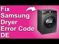 How To Fix The Samsung Dryer dE Error Code - Meaning, Causes, & Solutions (Recommended Fix!)