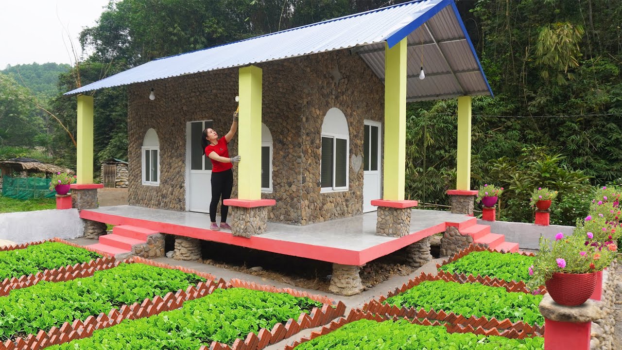 REWIND TIMELAPSE: 166 Days Journey Alone Build Dream House Replace Stone House, From START To FINISH