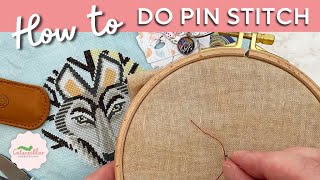 How to Pin Stitch  Quick and Easy Tutorial | Caterpillar Cross Stitch