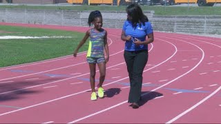 7 year-old rising track star is headed to the Junior olympics