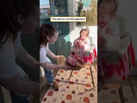 This mom is a real life superhero!