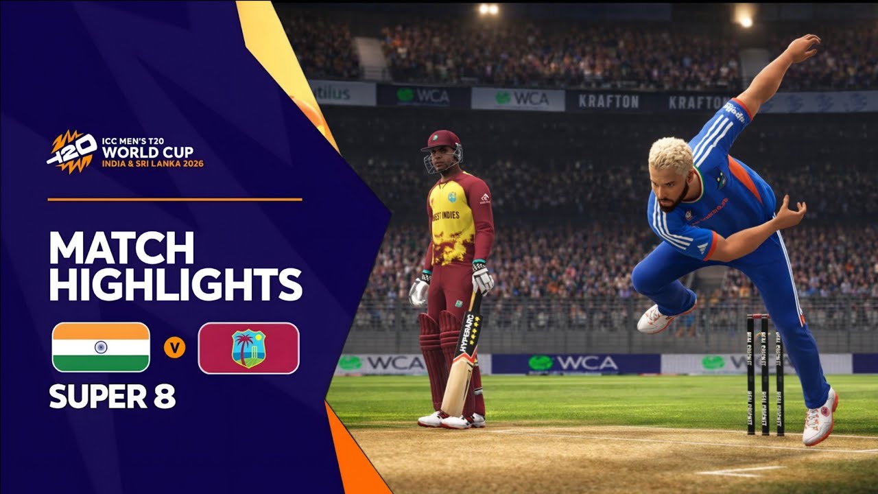 Real Cricket™| IND 🇮🇳 vs WI🌴| Super-8 | ICC T20 WC 2026🏆