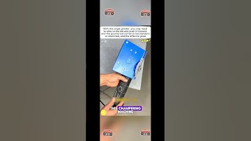 Achieve Perfect Tile Edges with This Angle Grinder! #chamfering