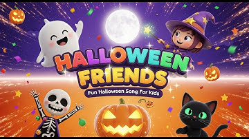 Halloween Friends 🎃 Spooky Halloween Song for Kids | Ghosts, Witches & Monsters Fun Dance Party